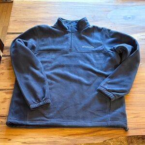 Columbia Men's Navy Zip-Up Fleece Sweater